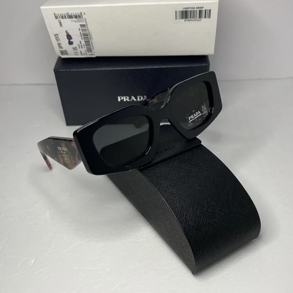 💯- New - PRADA EYEWEAR PR 15YS SUNGLASSESBLACK & PINK